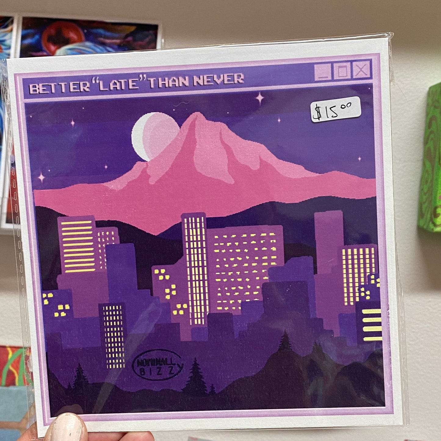 Better Late Than Never 6”x6” Art Print