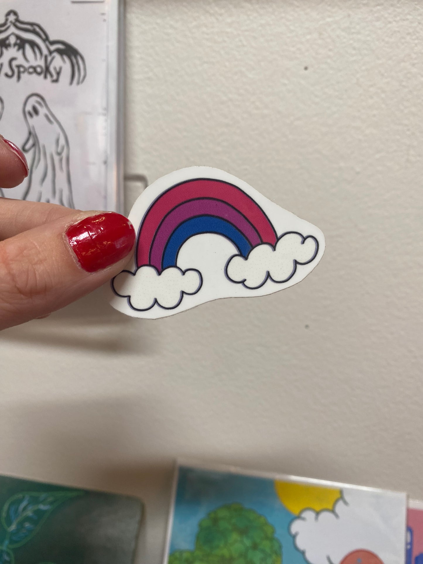 Bisexual rainbow sticker