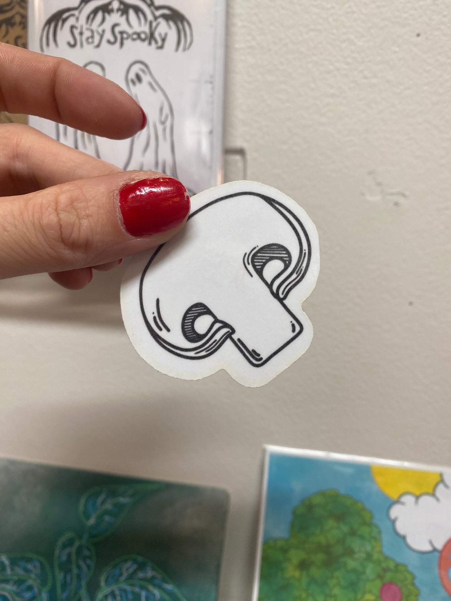 Mushroom sticker