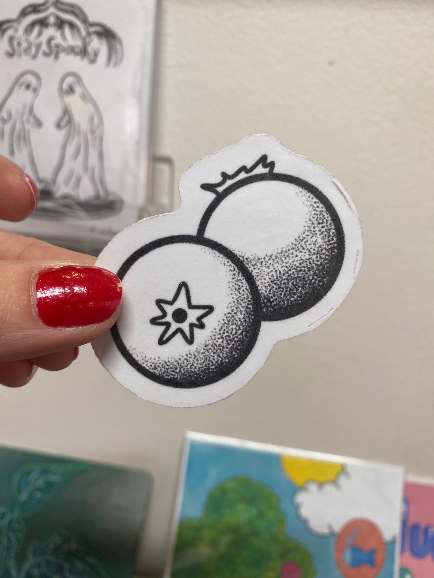 Blueberries sticker
