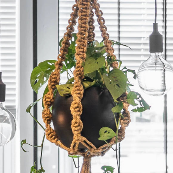 Natural Twist Macrame Pot Hanger