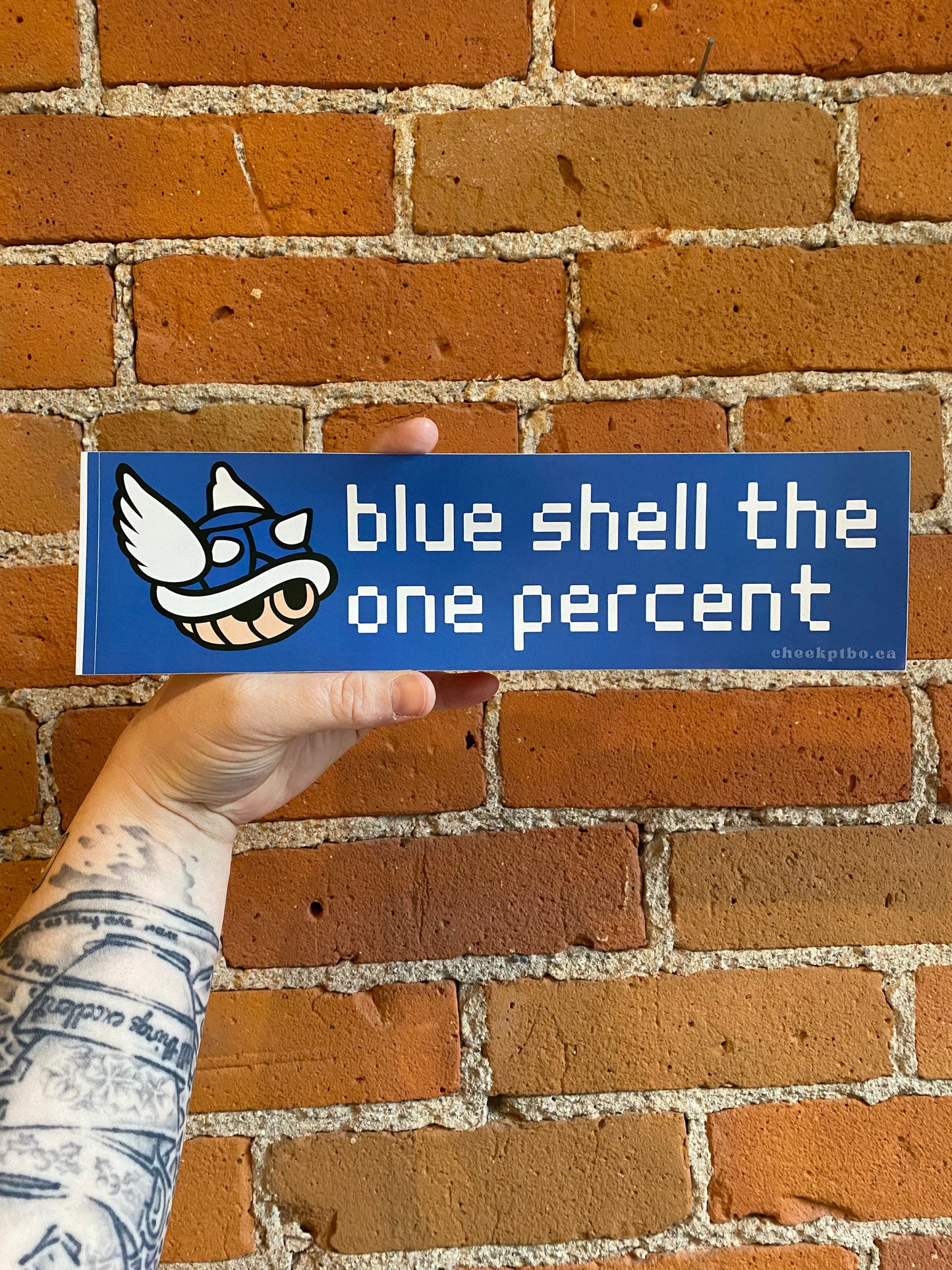 Plant Goals Plant Shop Blue Shell The One Percent Bumper Sticker