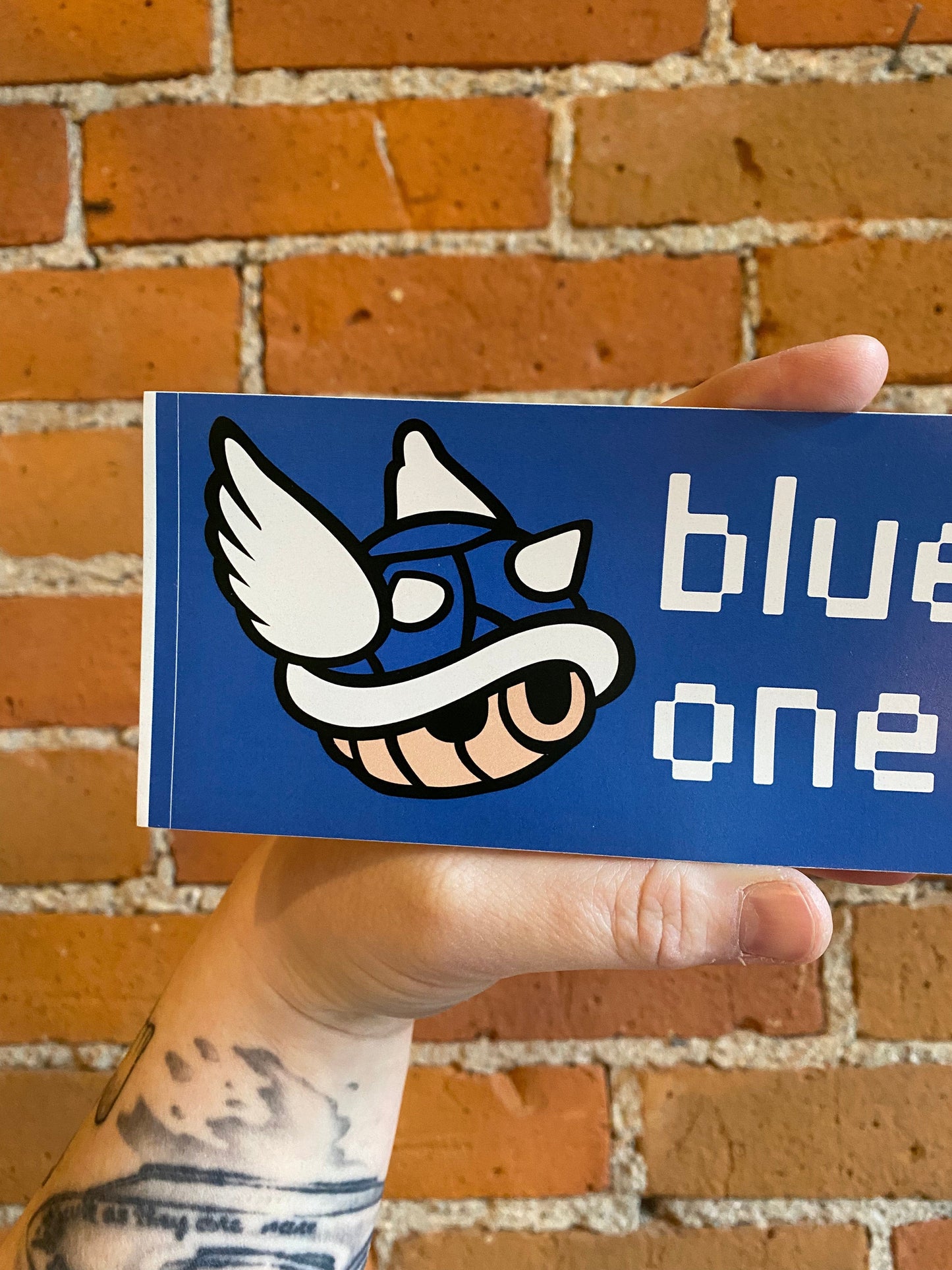 Plant Goals Plant Shop Blue Shell The One Percent Bumper Sticker