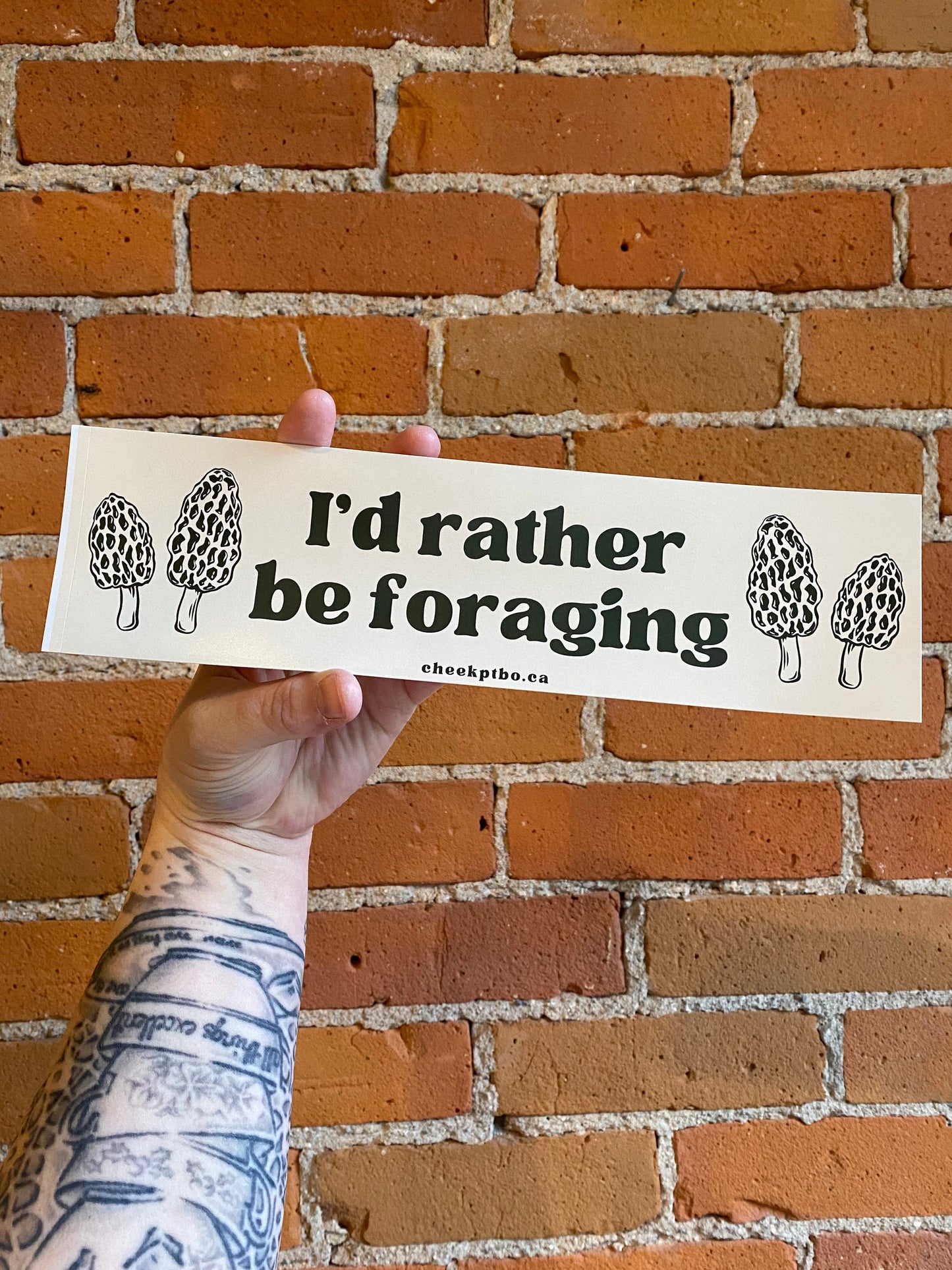 Plant Goals Plant Shop I'd Rather Be Foraging Bumper Sticker