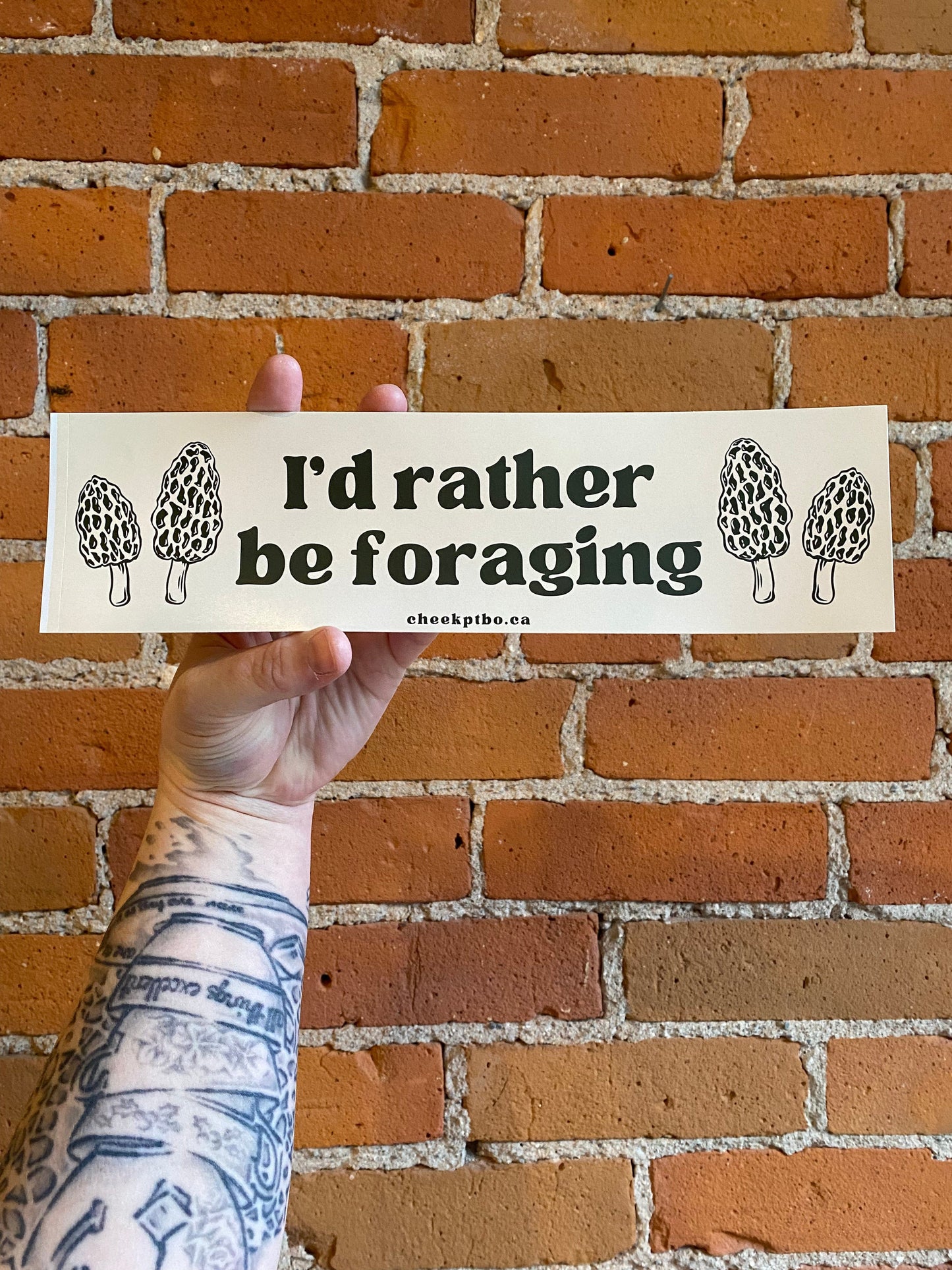 Plant Goals Plant Shop I'd Rather Be Foraging Bumper Sticker