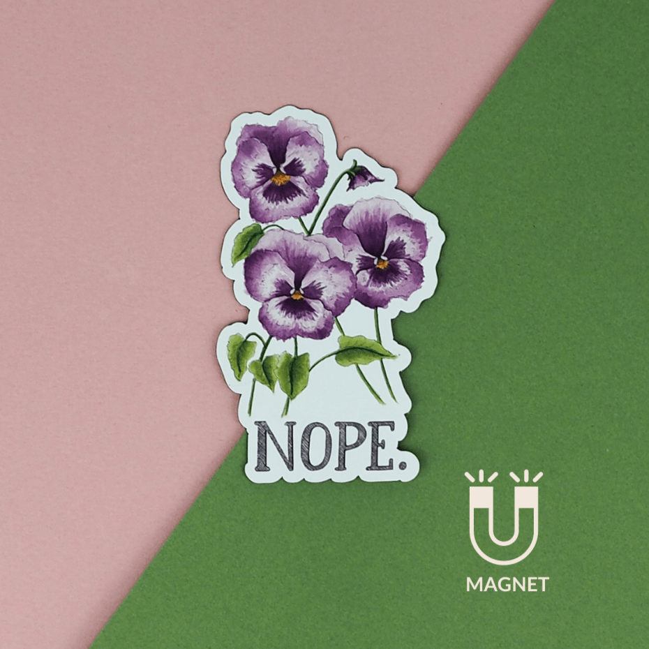 Plant Goals Plant Shop Nope Magnet