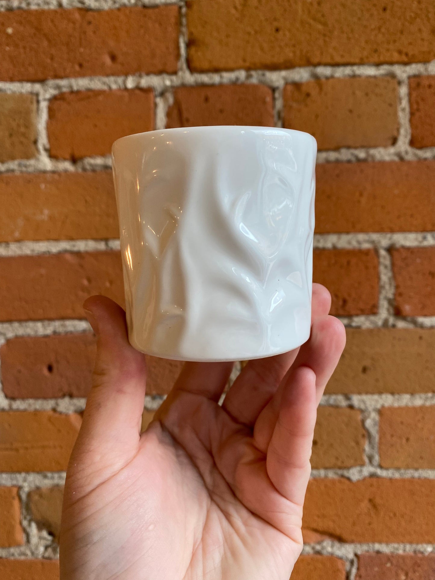Plant Goals Plant Shop 2.5" Musta Potcover | White
