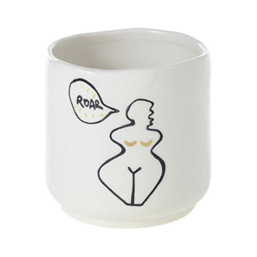 Plant Goals Plant Shop 3.25" Hear Me Roar Pot