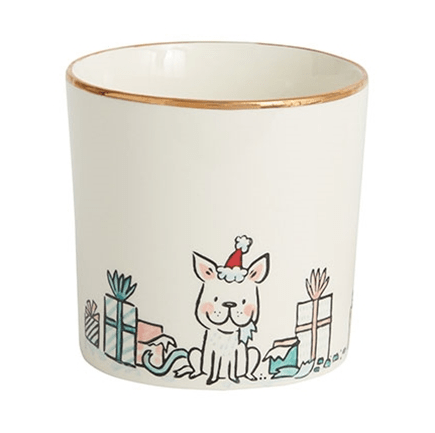 Plant Goals Plant Shop 4.5" Holly Hounds Potcover | Naughty Dog