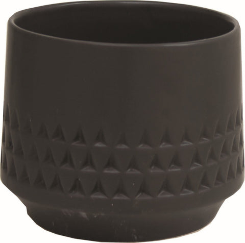 Plant Goals Plant Shop 4.7" Copenhagen Potcover | Matte Black