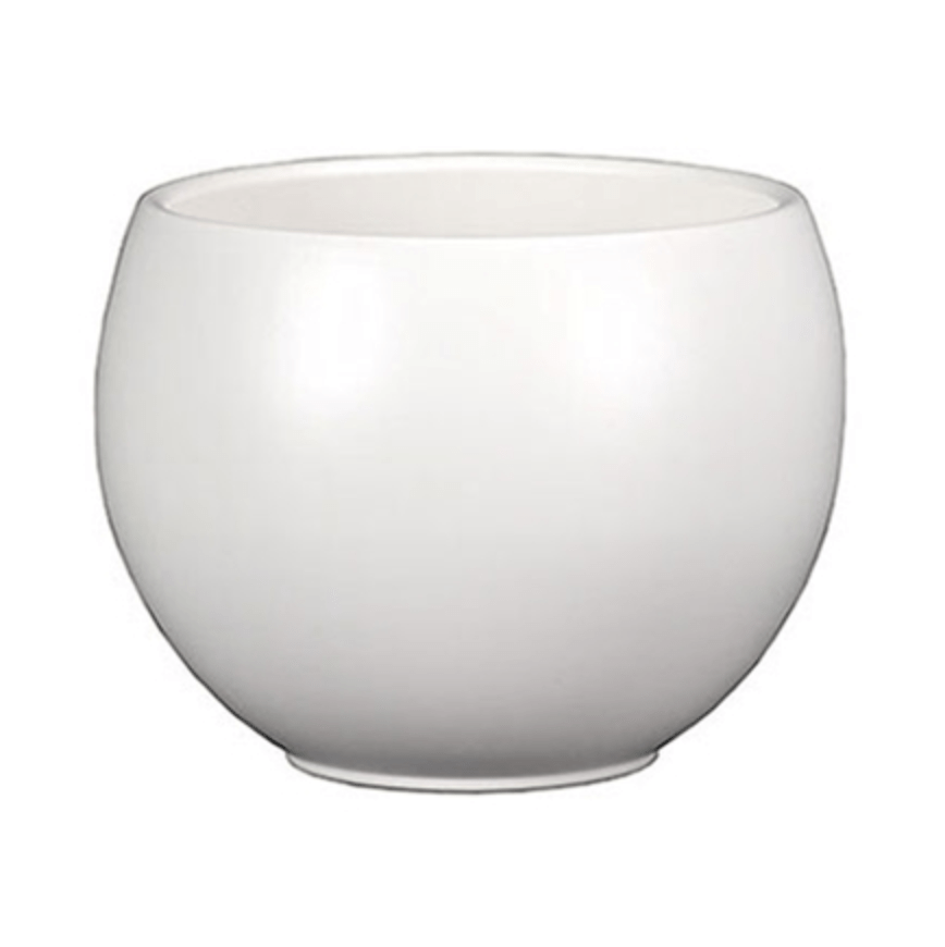 Plant Goals Plant Shop 4.75" Luna Potcover | White Matte
