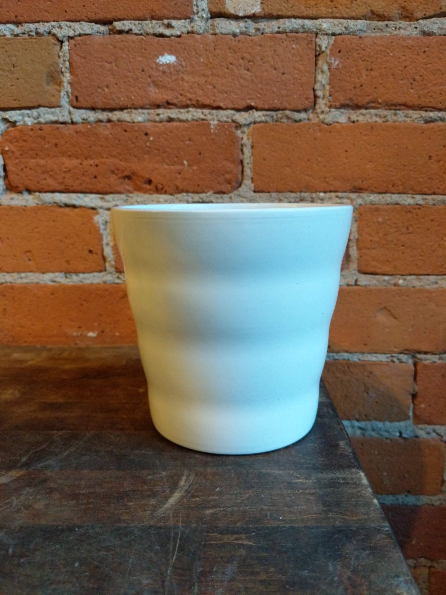 Plant Goals Plant Shop 5" Dawn Potcover | White