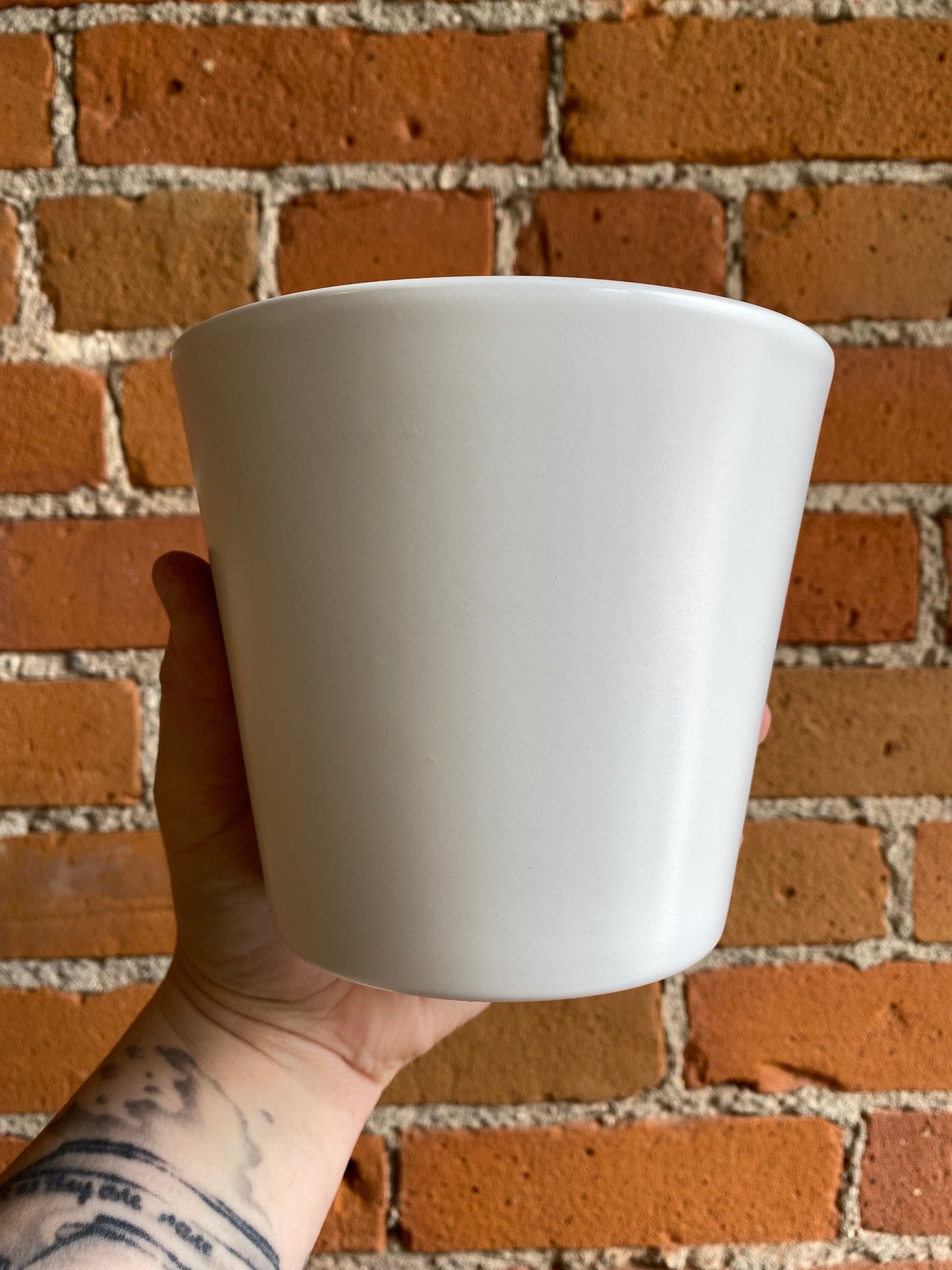 Plant Goals Plant Shop 5" Mandy Potcover | White Matte