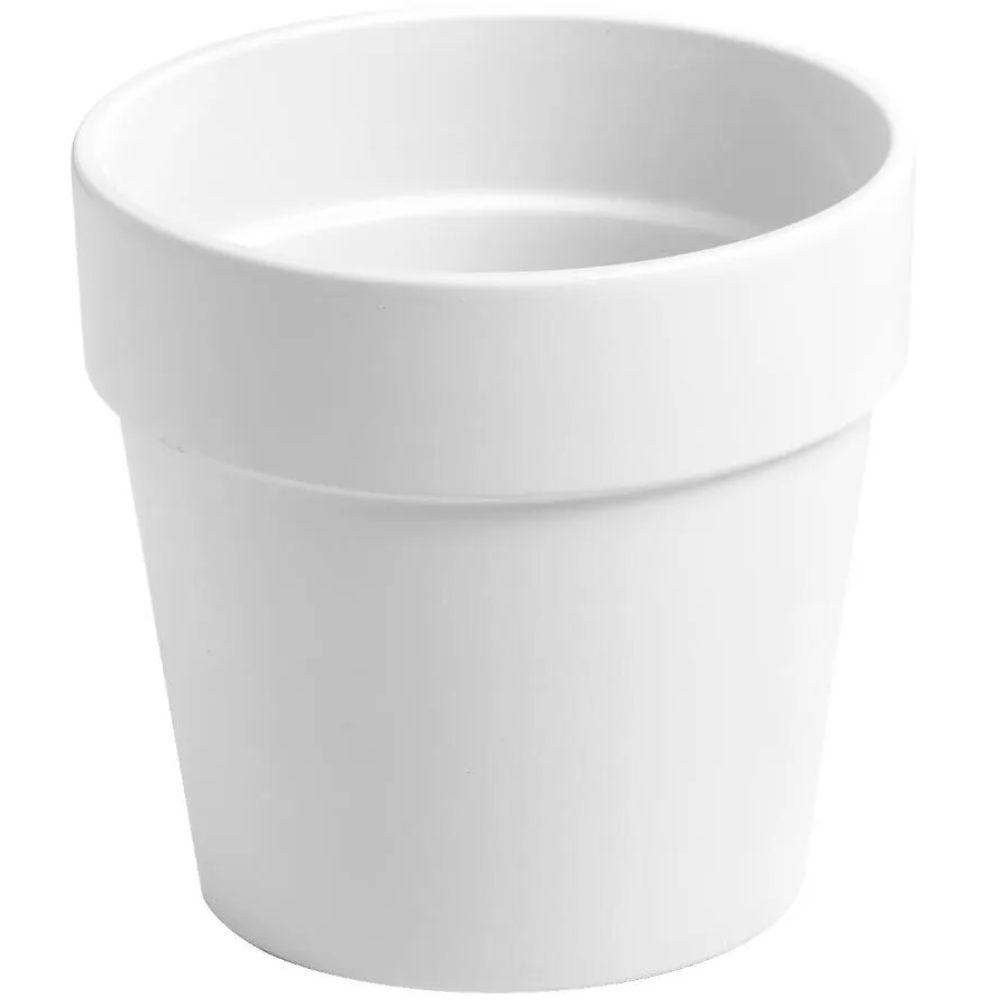 Plant Goals Plant Shop 6" Flower Pot Potcover | White