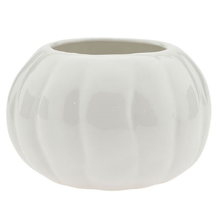 Plant Goals Plant Shop 6" White Pumpkin Potcover