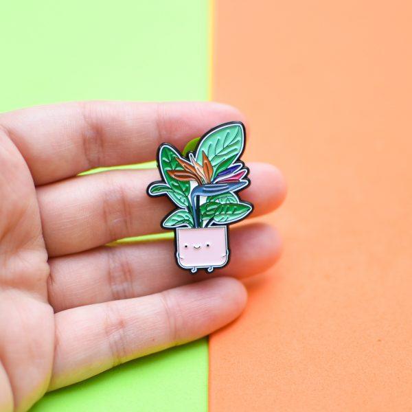 Plant Goals Plant Shop Bird Of Paradise Soft Enamel Pin