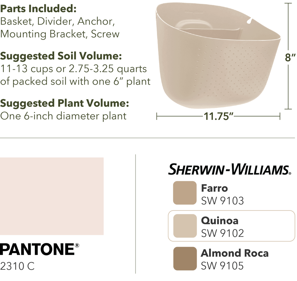 Plant Goals Plant Shop Eco Oat Wall Planter