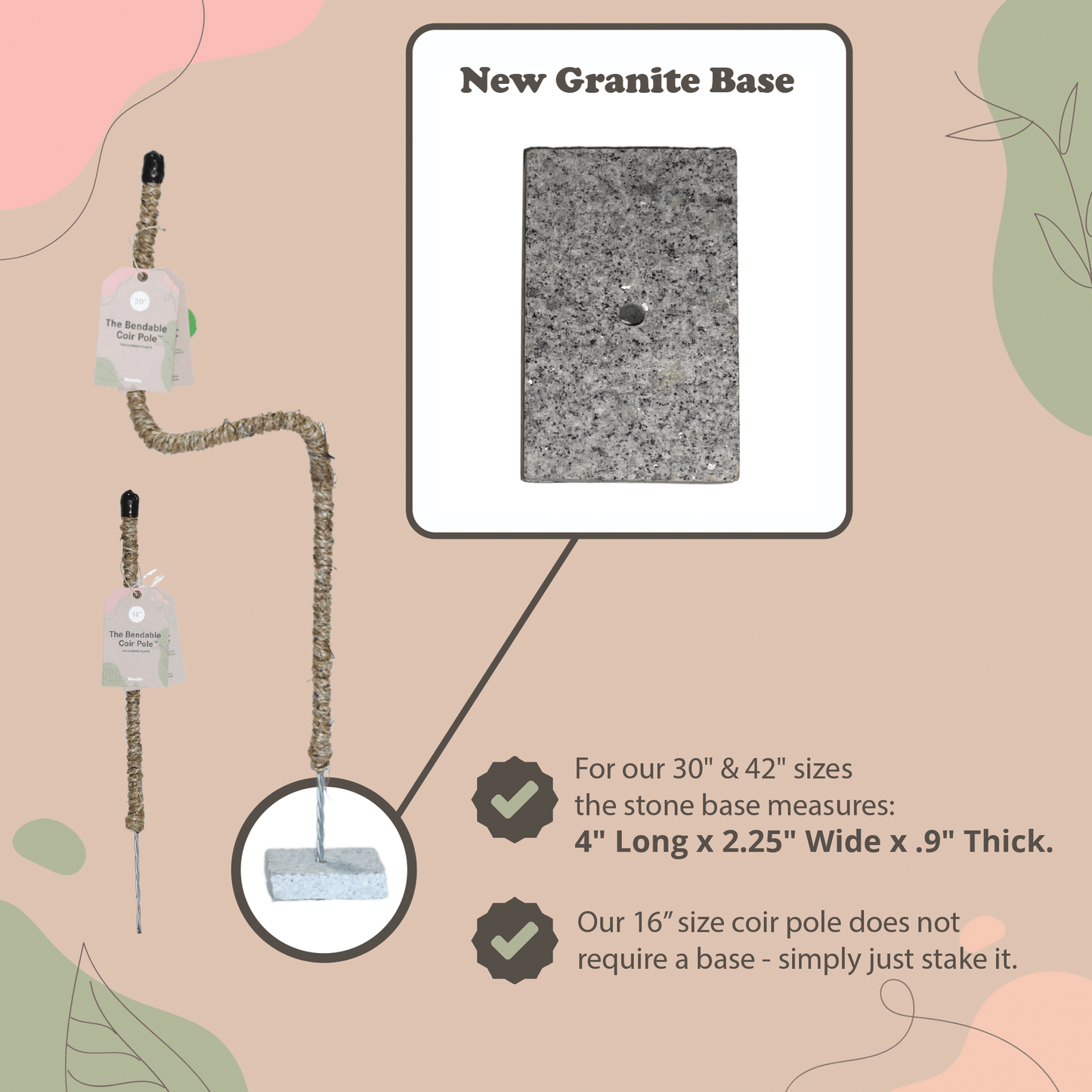 Plant Goals Plant Shop The Bendable Coir Pole™