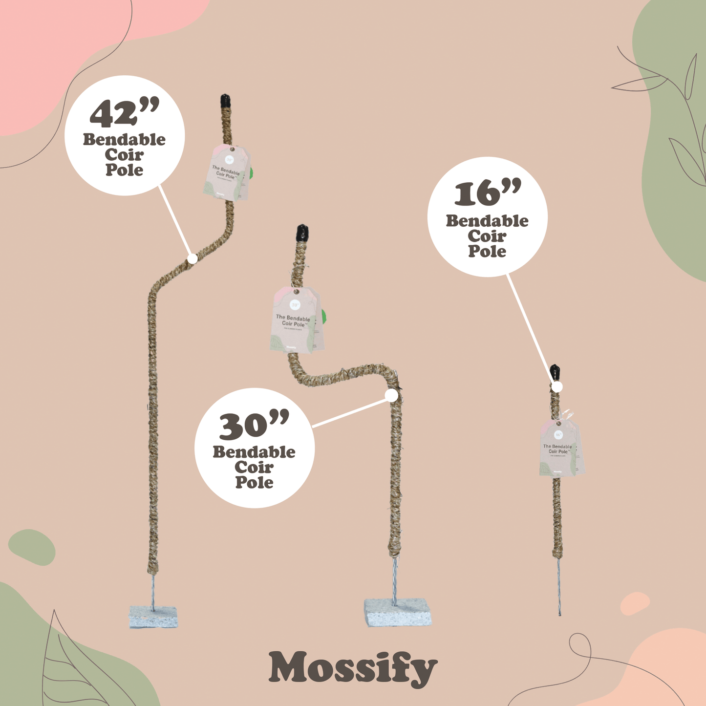 Plant Goals Plant Shop The Bendable Coir Pole™