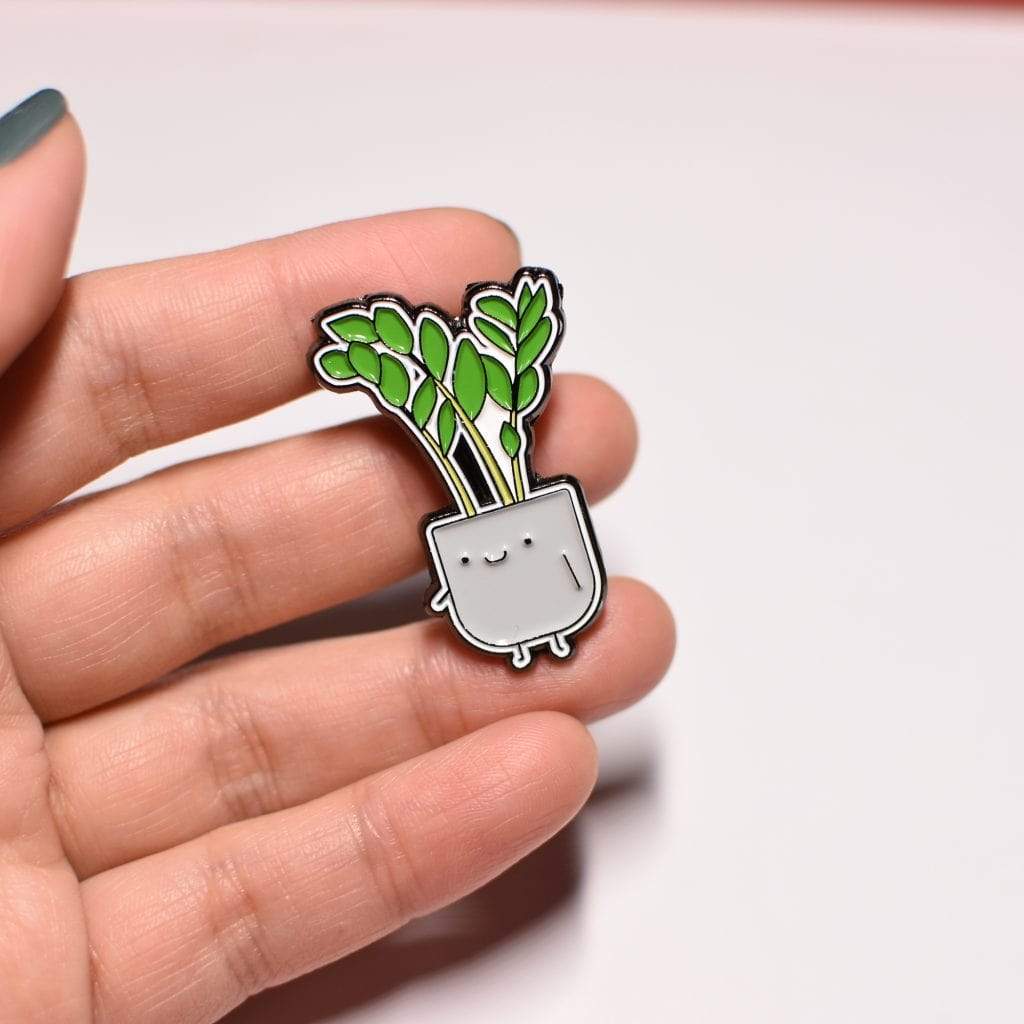 Plant Goals Plant Shop ZZ Plant Soft Enamel Pin