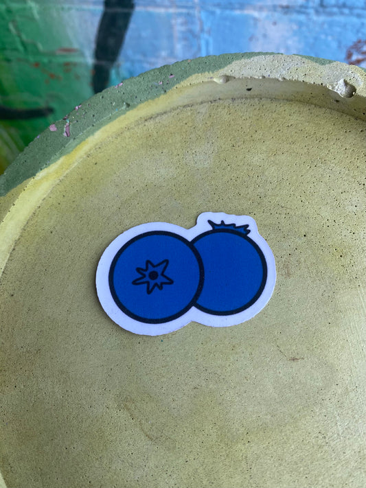 Blueberry sticker
