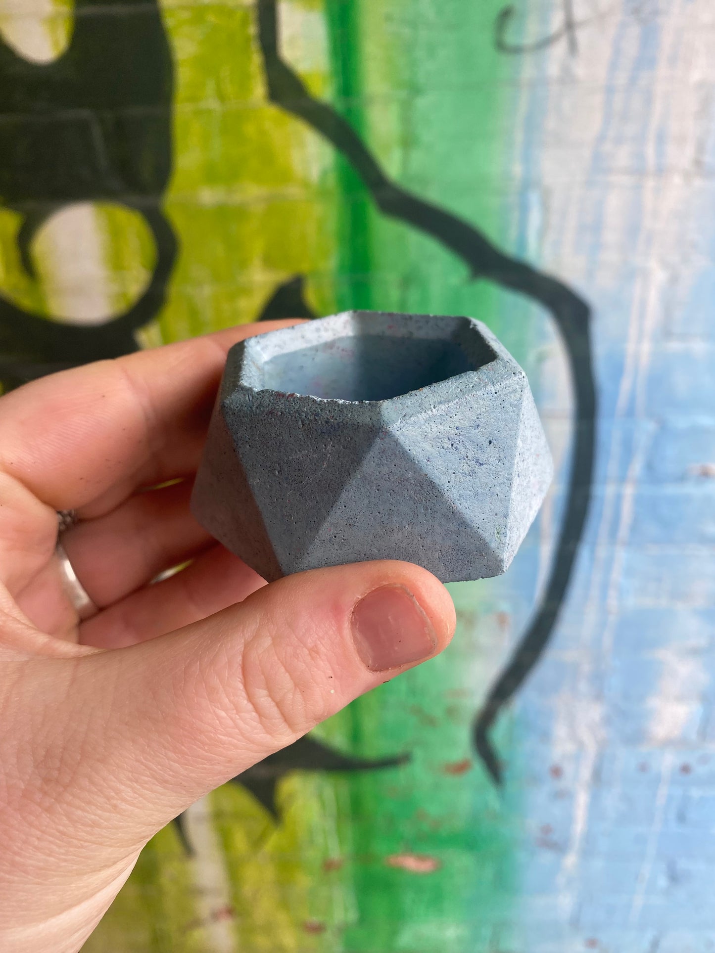Hexagon 1.5” concrete planter