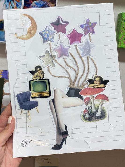 Collage Art Prints 8.5"x11"
