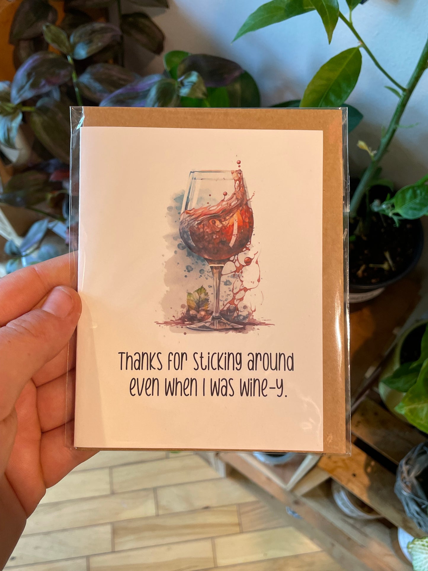 Wine-y Pun Card