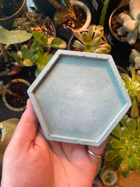 Hexagon Concrete Tray