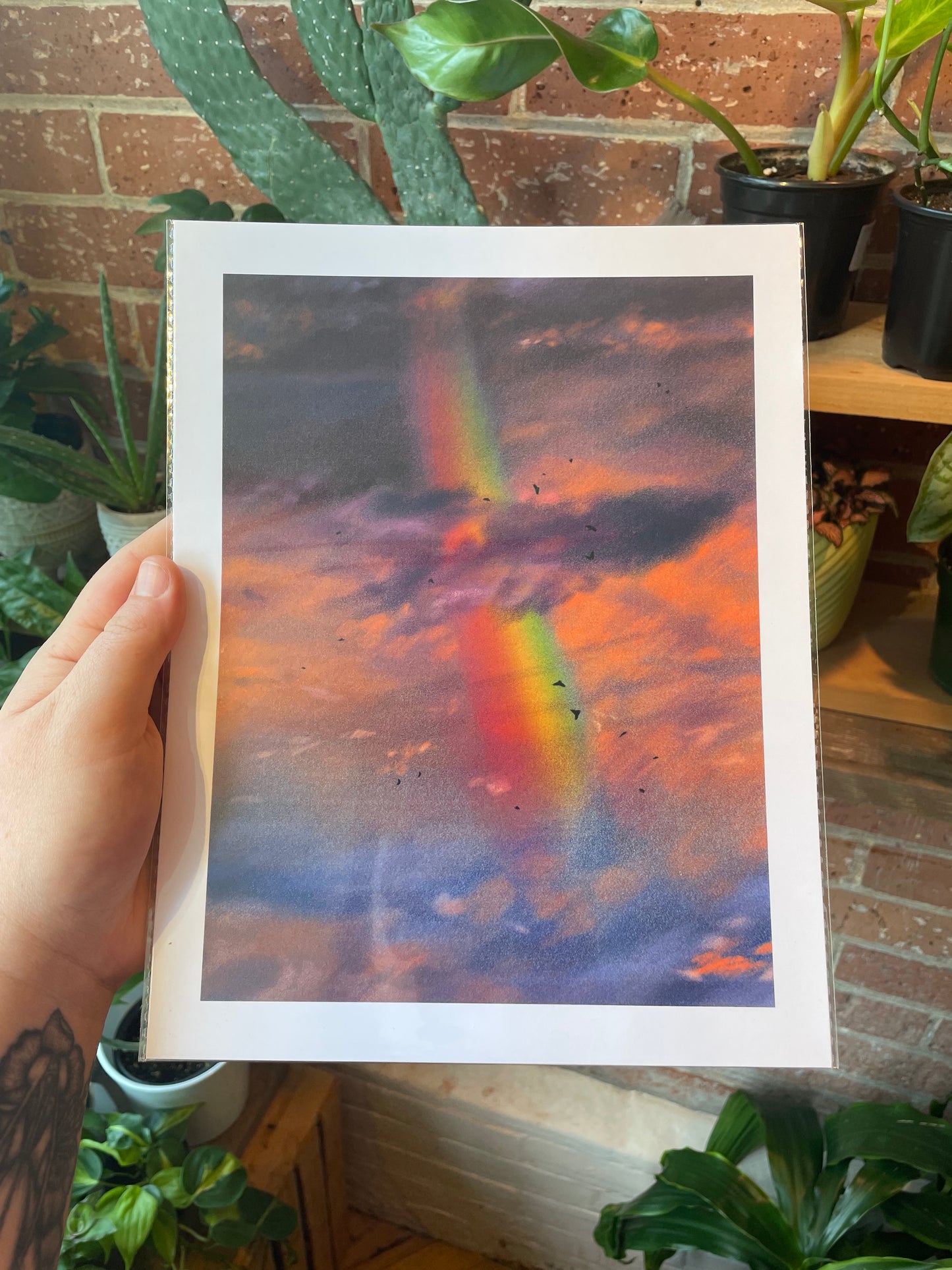 Rainbow Clouds Art Print 8.5"x11"