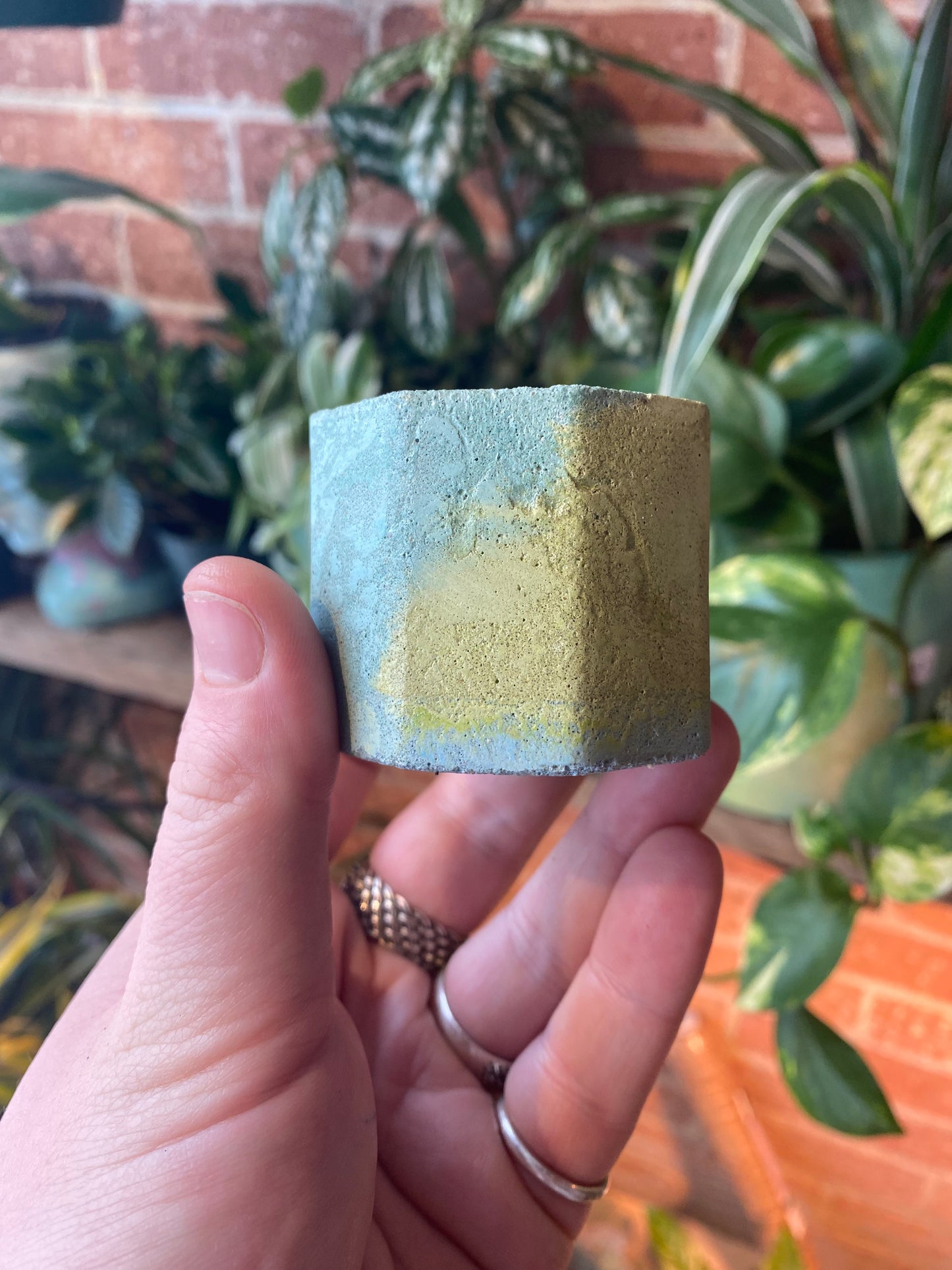 Octagon 2.5” concrete planter