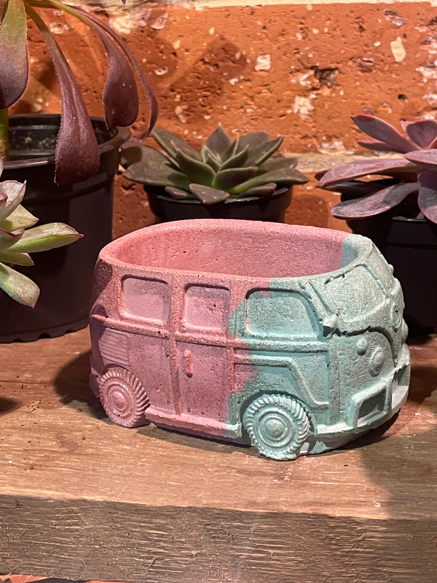 2.5" Concrete VW Green/Pink