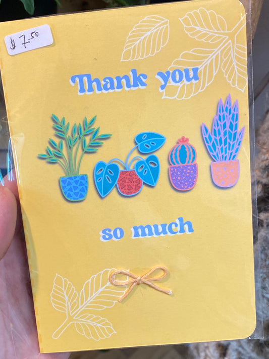 'Thank you' card