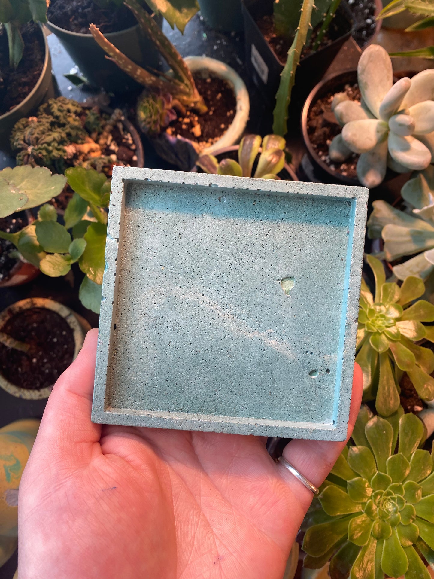 Square Concrete Tray
