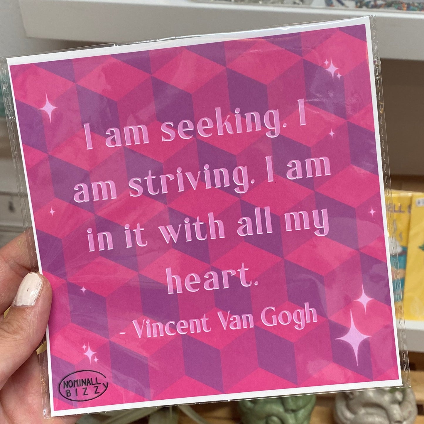 In It With All My Heart 6”x6” Art Print