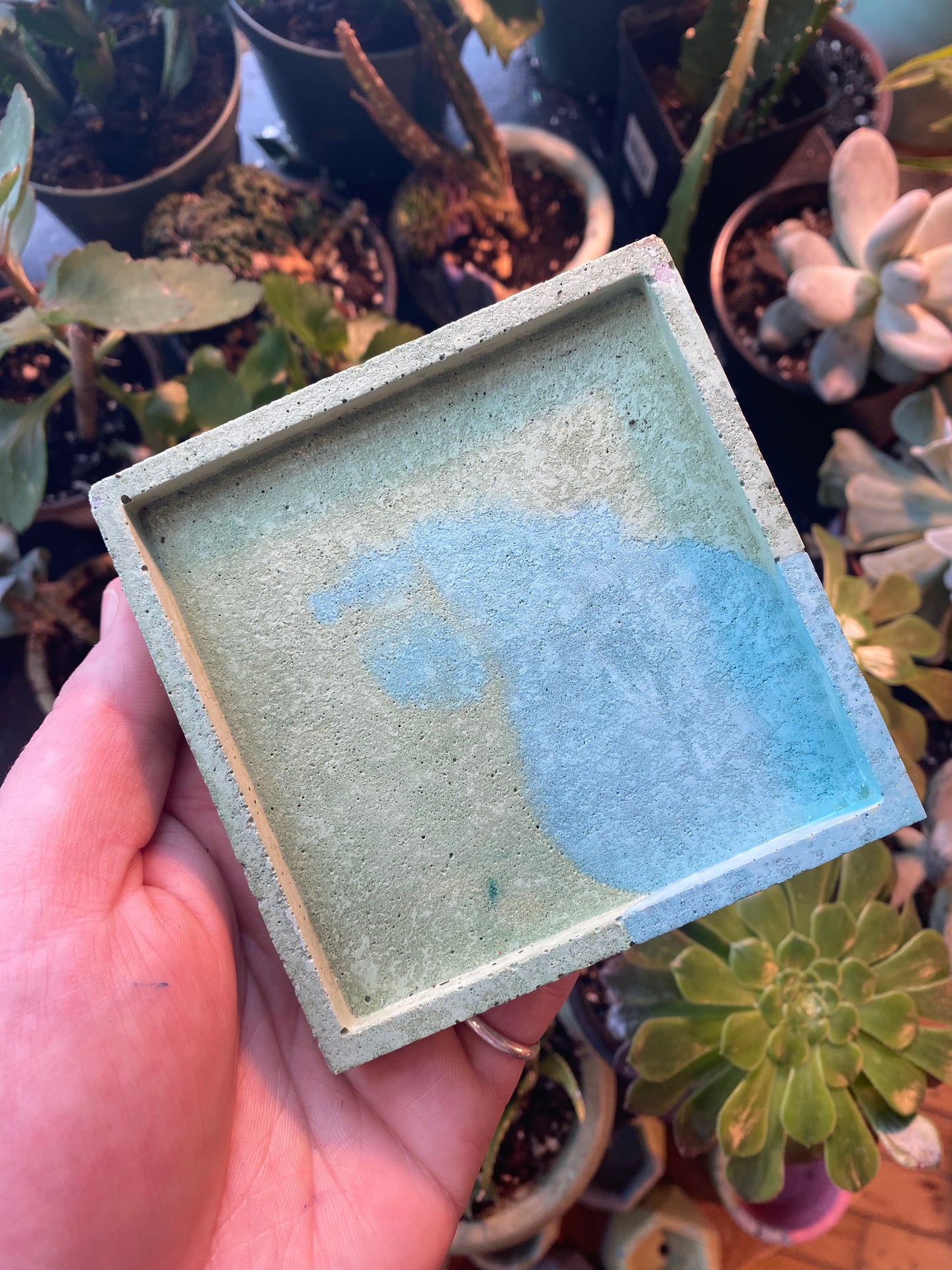 Square Concrete Tray