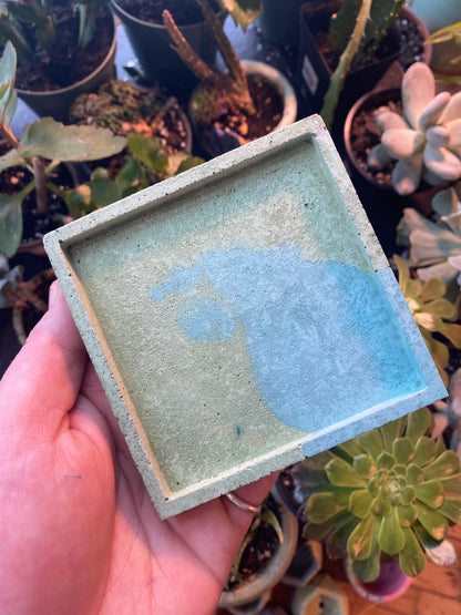 Square Concrete Tray