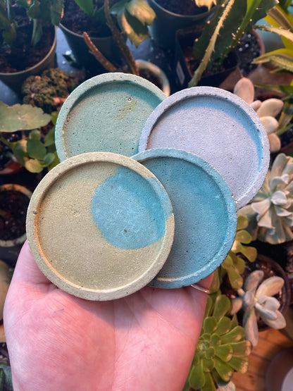Round Concrete Tray