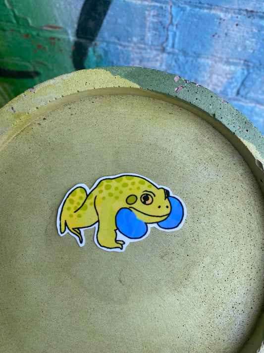 Cheez-it frog sticker