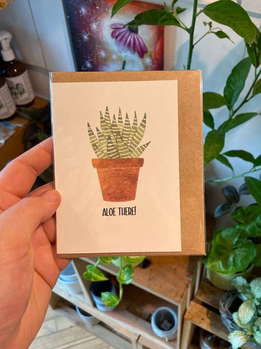 Aloe There Greeting Card