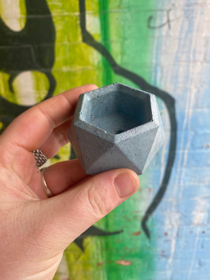 Hexagon 1.5” concrete planter