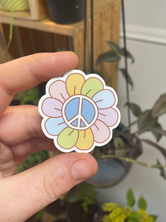 Peace Flower Sticker