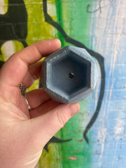 Hexagon 1.5” concrete planter