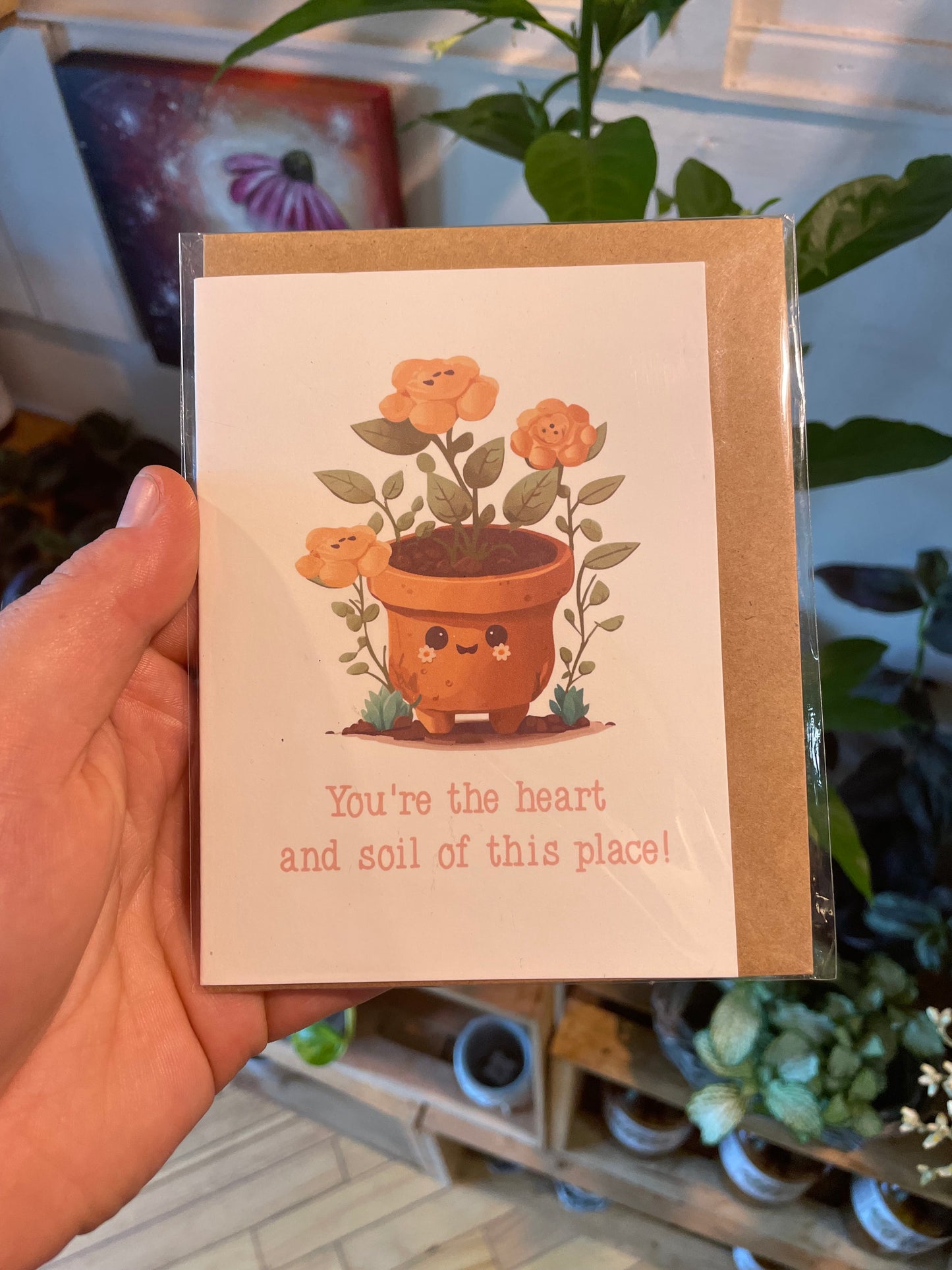 Heart/Soil Pun Card