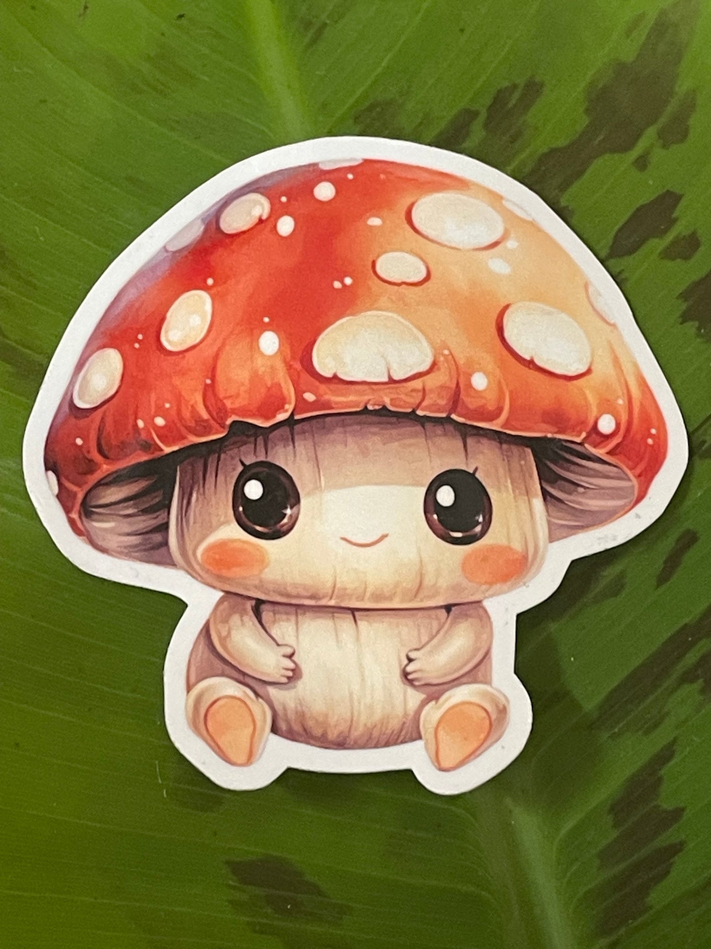 Smiling Toadstool Sticker