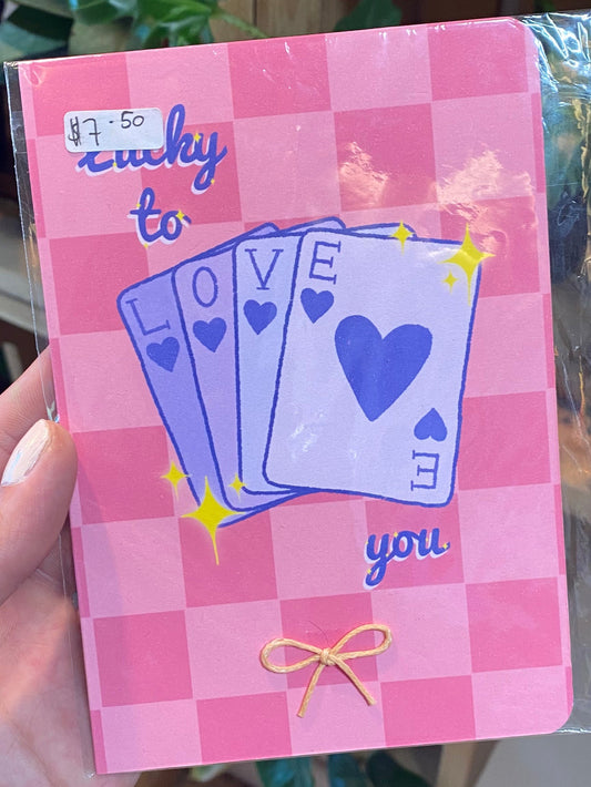 ‘Lucky to Love You’ card