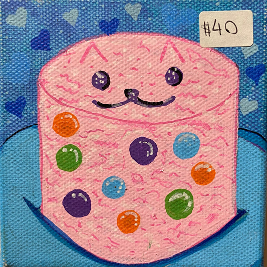 ‘Cat Cake’ canvas art
