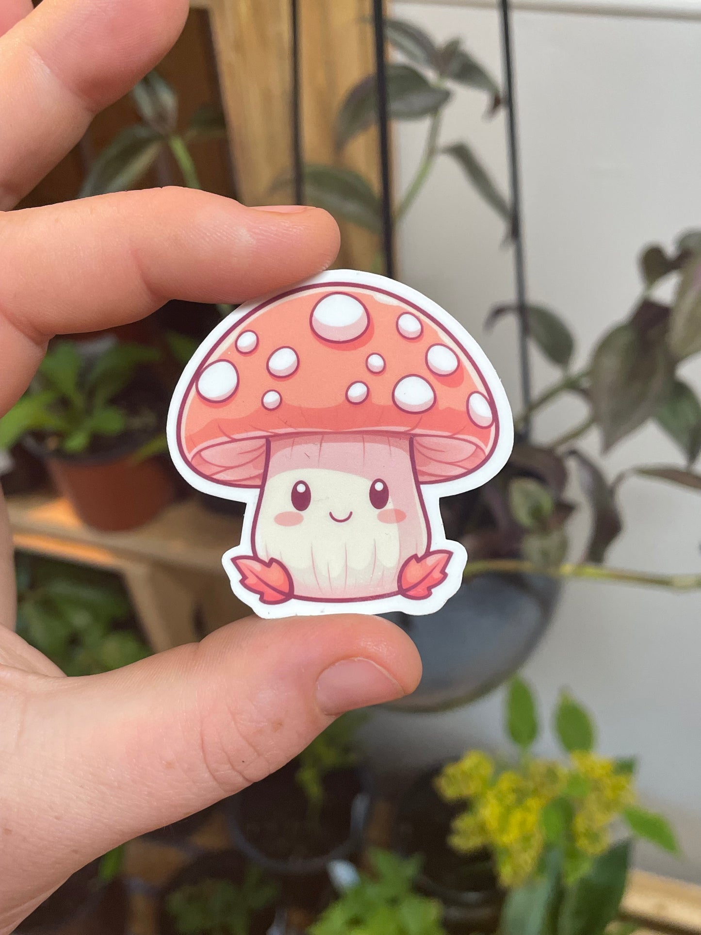 Happy Autumn Fungi Sticker