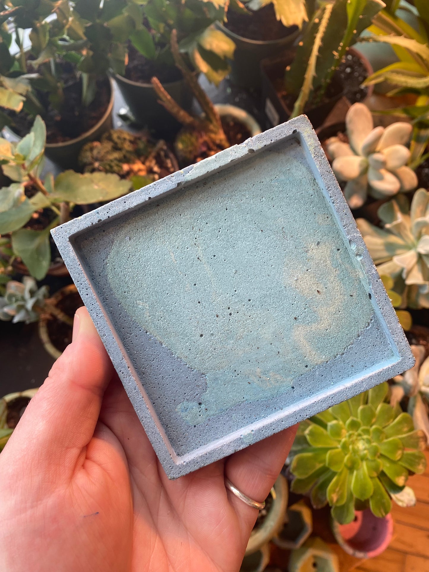 Square Concrete Tray
