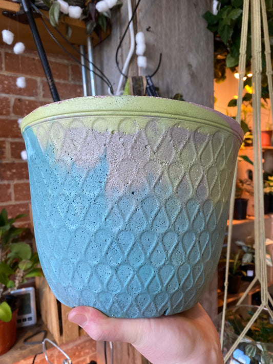 8" Mermaid Concrete Pot